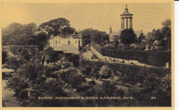 BURNS' MONUMENT & DOON GARDENS, AYR - Ayrshire
