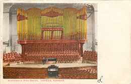 252851-Kansas, Topeka, Auditorium, Interior View, Pipe Organ, 1906 PM, EC Kropp - Topeka