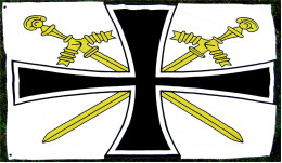 Flagge / Fahne Oberbefehlshaber Kriegsmarine Bis 1945  -  Material : Polyester  -  Größe Ca. 150 X 88 Cm - Flags