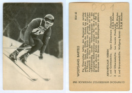 Sammelbild Heinerle Olympia Nr.65 Ski Alpin Wolfgang Bartels Bischofswiesen DSV Deutschland Olympische Winterspiele - Sport