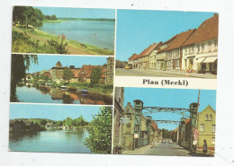 Cp , Allemagne , PLAU , MECKL , Multi Vues , KARL MARX STRASSE , écrite , Ed : Bild Und Heimat , DDR - Plau