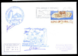 POLAR PHILATELY-PENGUINS-ALBATROSS-SEALS-EXPEDITION-SIGNED COVER-TAAF-SCARCE-BX1-345 - Programmes Scientifiques