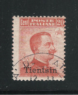 TIENTSIN - Uffici Postali Estero - 1917-18: Valore Usato Da 20 C. Soprastampato Tientsin - In Buone Condizioni. - Tientsin