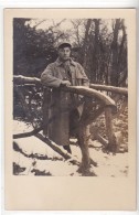 21 EME REGIMENT - SOUS LA NEIGE - CARTE PHOTO MILITAIRE - Personnages