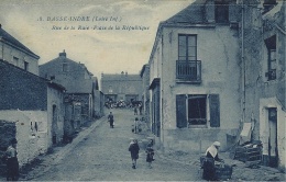 18- BASSE-INDRE -rue De La Raie-Place De La République -ed. Nozais - Basse-Indre
