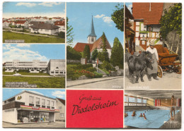 GERMANY - Bretten, Diedelsheim, Mosaic Postcard - Bretten