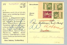Schweiz Kehrdruck 1936-07-15 NN-Karte V.Brugg Mit Zu#K8+Zu#K22 - Kopstaande
