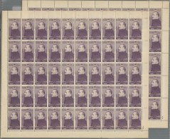 EGYPT POSTAGE 1944 KING FUAD / FOUAD 2 COMPLETE STAMP SHEETS 2 X 50 = 100 STAMPS MNH - BARGAIN DEAL - Neufs