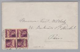 Schweiz Kehrdruck 1921-02-12 Brief Kehrdr.VB Zu# K15 2x N.Paris - Tete Beche