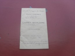 Livret Scolaire  1952  1953 Ecole  Publique  St Germain De La Coudre    ( Orne  ) Sagot - 18 Ans Et Plus