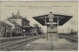 AUNEAU - Gare D'Orléans - Jonctions Des Lignes ........ Dervices D'Omnibus -ed. Nlles Coll. Bolchert - Auneau