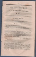 1879 BULLETIN DES LOIS - BREVETS D'INVENTION ET CERTIFICATS D'ADDITION - Décrets & Lois