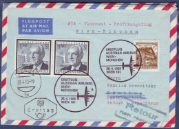 Austria 1965, Airmail Cover "Wien To Munchen" W./special Postmark "Wien", Ref.bbzg - Autres & Non Classés