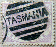 TASMANIA 1880 6d Platypus USED ScottAR26 CV$24 - Usados