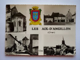 18   - Cpsm Grand  Format  LES AIX-D´ANGILLON - Multivues - Les Aix-d'Angillon