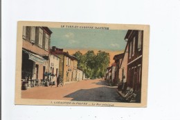 LABASTIDE ST PIERRE 1 LA RUE PRINCIPALE LE TARN ET GARONNE ILLUSTRE (CAFE DU PROGRES) 1934 - Labastide Saint Pierre