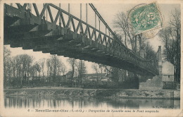 NEUVILLE SUR OISE - Perspective De NEUVILLE Sous Le Pont Suspendu - Neuville-sur-Oise