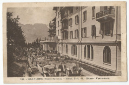 74 - Haute Savoie - Combloux Hotel Plm Départ D'auto Cars - Combloux