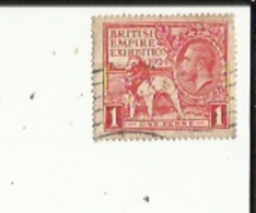 1 Timbre British-Empire-Exhibition 1924_One-Penny - Other & Unclassified