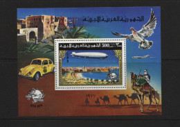 Libya - 1974 - Zeppelins, Airships, Cars, Camels - MNH - Libye