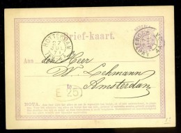 HANDBESCHREVEN BRIEFKAART Uit 1871 Gelopen Van ROTTERDAM Naar  AMSTERDAM    (10.442d) - Covers & Documents