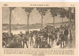 Ldiv.293 -  Histoire De France - Exode De Paysans En 1914 - Dessin De M.A.Carlier - Librairie ISTRA N°92 - Histoire