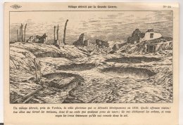 Ldiv.295 -  Histoire De France - Village Détruit Pendant La Grande Guerre - Dessin De M.A.Carlier - Librairie ISTRA N°95 - Histoire