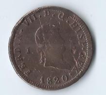 8 Maravedis Ferdinand VII 1820 Jubia - Provinciale Munten