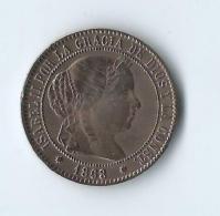 ISABEL II POR LA G· DE DIOS Y LA CONST 1868 - Provincial Currencies