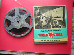 FILM SUPER 8   LE CINEMA A DOMICILE  FILM OFFICE LA VIE DU PRESIDENT KENNEDY - Otros