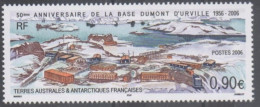 T.A.A.F - 50 Ans De La Base Dumont Durville : Vue De La Base - - Unused Stamps