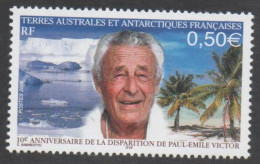 T.A.A.F - Personnalité -  Paul-Emile VICTOR, 10 Ans De Sa Mort - Explorateur - - Unused Stamps