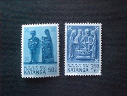 KATANGA 1961 Traditional Art - Coated Fiber Paper MNH - Katanga