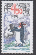 T.A.A.F - Manchot Tenant Un Masque De'éléphant De Mer, Dessin De Gérard Garouste - Dessin Humoristique - Unused Stamps