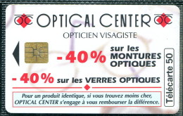 Télécarte 50 Unités : Optical Center - Tirage  500 000 Ex - 1996