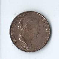 Espagne Isabelle II 25 Centimos 1858 Ségovie - Münzen Der Provinzen