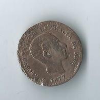 Alfonso Cinco Centimos 1877 - Münzen Der Provinzen