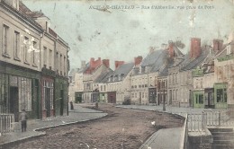 PAS DE CALAIS - 62 - SELECT 16 - AUXI LE CHATEAU - Rue D'Abbeville Vue Prise Du Pont - Colorisée - Trés Défraichie - Auxi Le Chateau