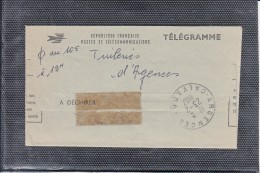 TELEGRAMME  Pour Les " Tuileries D ARGENCES "  Calvados  Le 23 2 1967 - Telegraaf-en Telefoonzegels