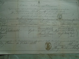 Hungary - Ferdinandus SCHUBERT -Joannes Schubert -Rosalia Lechsner  -  -old Document  1866 Pest Pestini   D137987.5 - Birth & Baptism