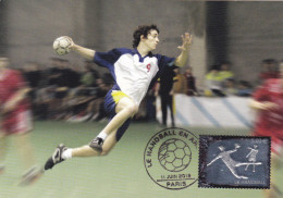 Carte Maximum FRANCE N°Yvert AA738 (HANDBALL) Obl Sp Ill 1er Jour (Timbre Argent 5 Euros)  RR - 2010-2019