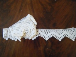 Ruban De Dentelle Au Crochet 1,95m - Pizzi, Merletti E Tessuti