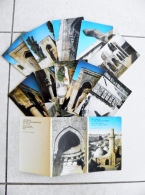 10 Post Cards  From Azerbaijan Ussr 1977 Baku The Palace Shirvan Shahs 15/16 Cent. Mosque Museum Complex - Azerbaïjan