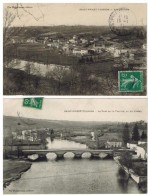 Saint Priest Taurion :2 Cartes: Vue Générale Et Le Pont, Vu Du Viaduc - Saint Priest Taurion
