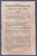 1854 BULLETIN DES LOIS - ALGERIE - SAINT JEAN PIED DE PORT DOUANE - VAULX EN VELIN - ARMEAU AUXERRE COURLON - Décrets & Lois