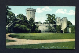 ENGLAND  -  Warwick Castle  Tower And Keep  Used Vintage Postcard As Scans - Warwick