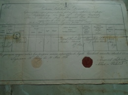 Hungary - Maria MARKOVITS  (1835)  -old Document  1866  ABONY    D137987.12 - Naissance & Baptême