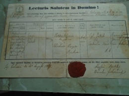 Hungary -Jakab LOKKER - (Donath Lokker Margita Schönhait) -old Document  1867 SZOLCSÁNY  Solcany- NITRA  D137987.13 - Geburt & Taufe