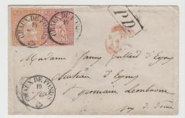 CH029 / - SCHWEIZ - Chaux De Fonds 19. 5. 59 Nach Frankreich Mit Strubel 15 Und 20 Rp., Sauberer Schnitt - Storia Postale