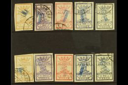 BOGUS ISSUE 1914 Ship Local Stamps With "T" Opts, Used (10) For More Images, Please Visit... - Albanien